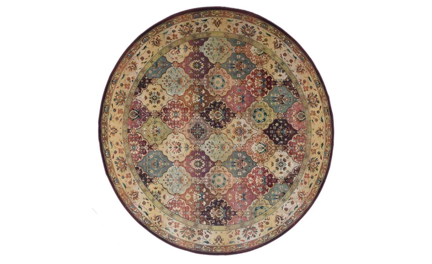 THEKO Teppich | Rot 120|cm 120|cm Ø 120 cm Rund