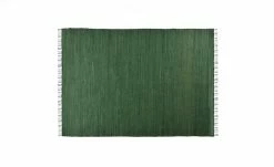 THEKO Teppich | Dunkelgrün 160|cm 90|cm 90x160 cm