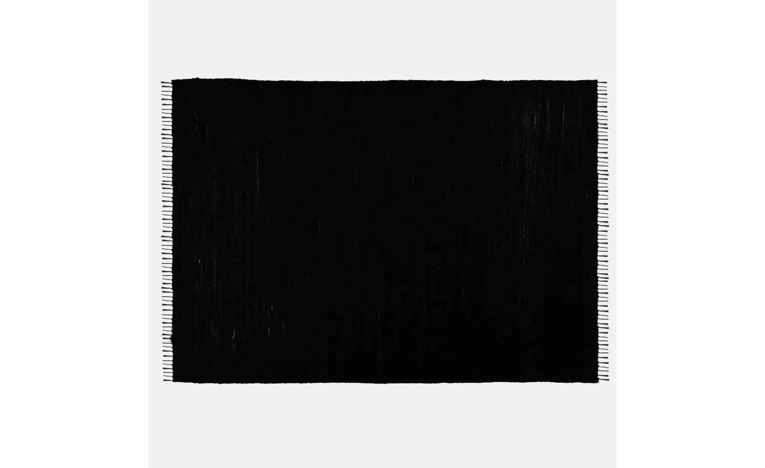 THEKO Teppich | Schwarz 230|cm 160|cm 160x230 cm