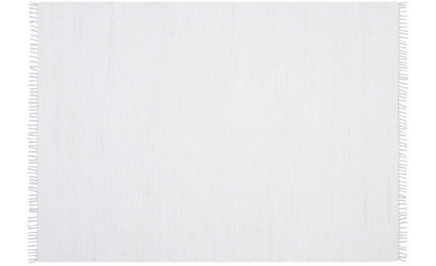 THEKO Teppich | Weiß 160|cm 90|cm 90x160 cm