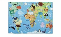 Spielteppich WORLD MAP | 80x120 cm