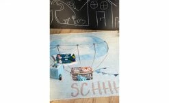 Kinderteppich Ballonfahrt | Tiere im Ballon