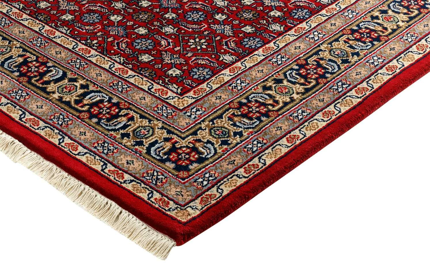 Handgeknüpfter Naturteppich Himla Herati | 170x240 cm Rot / Blau – Bild 4