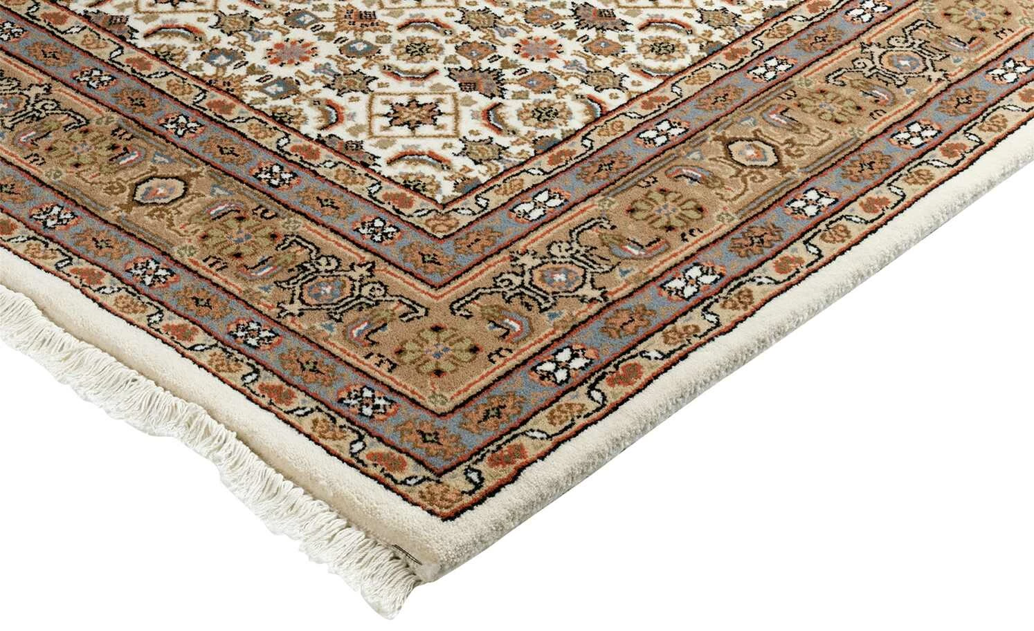 Handgeknüpfter Naturteppich Himla Herati | 250x350 cm Creme / Beige – Bild 4