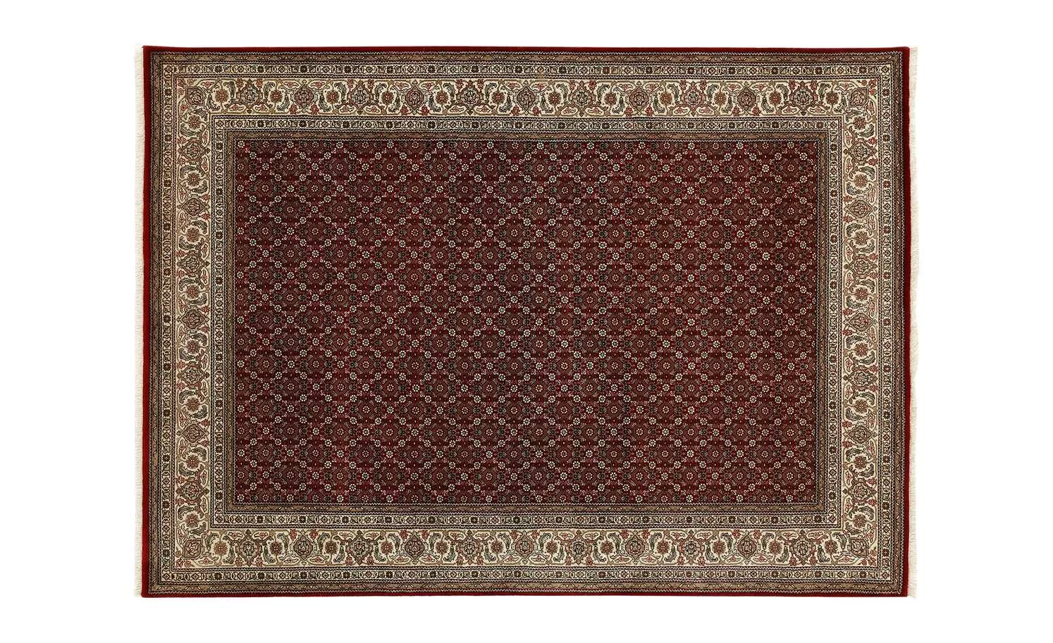 Handeknüpfter Orientteppich Cavari Herati | 80x140 cm Rot / Creme – Bild 3