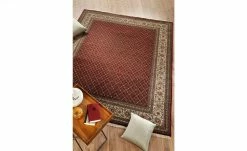 Handeknüpfter Orientteppich Cavari Herati | 200x300 cm Rot / Creme