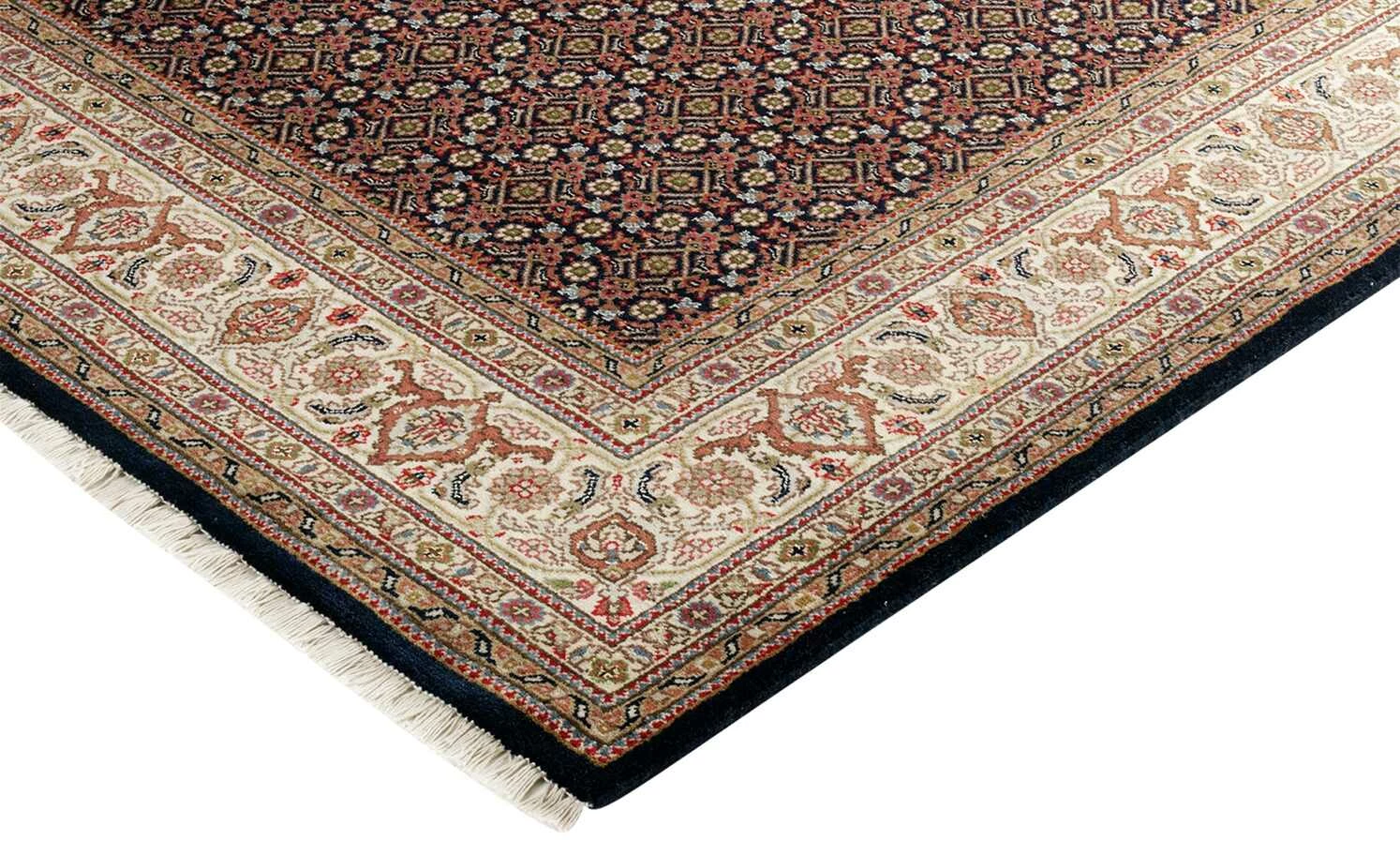 Handeknüpfter Orientteppich Cavari Herati | 200x300 cm Schwarz / Creme – Bild 3