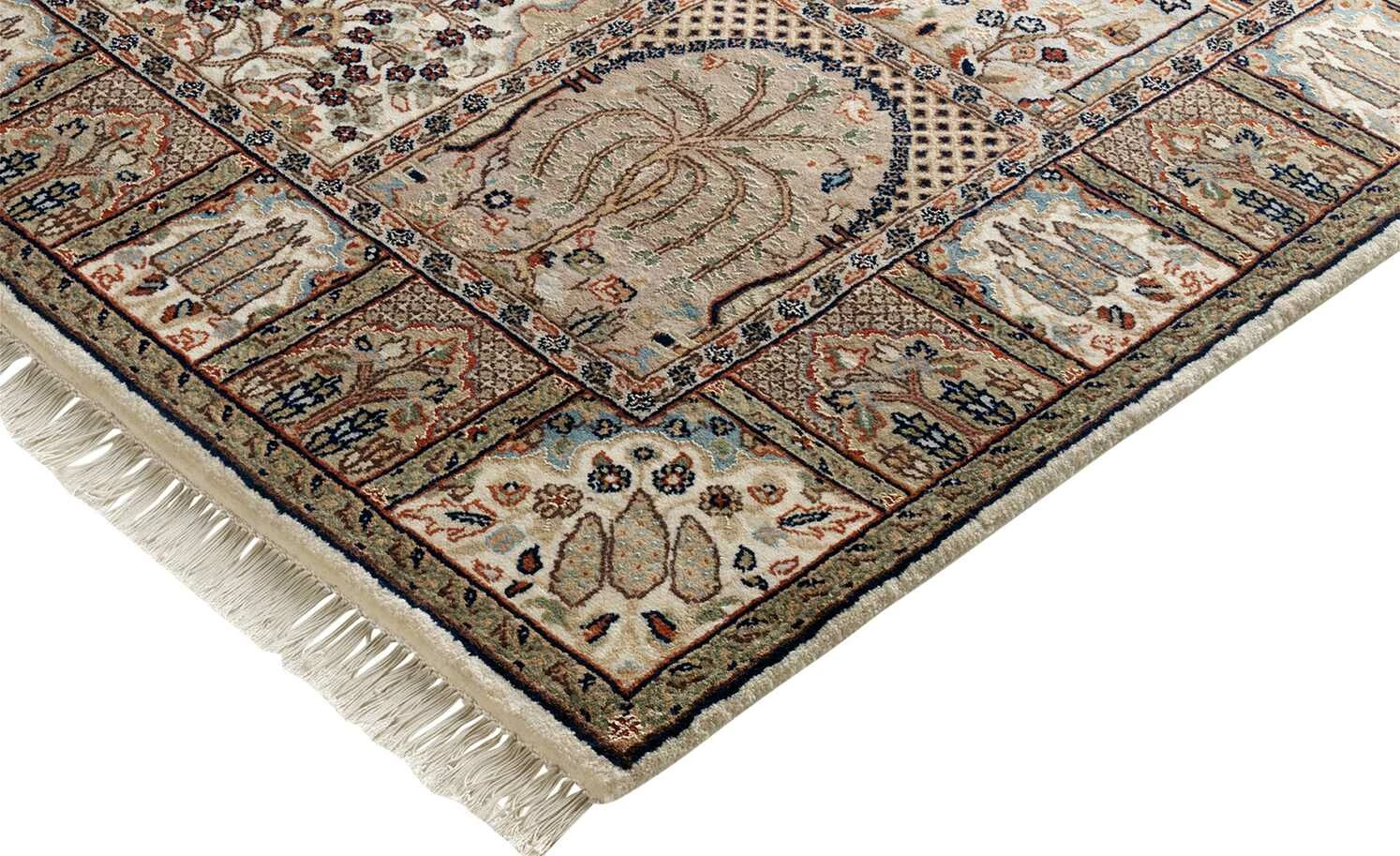 Handgeknüpfter Orientteppich Sonam Bakhtyari | 90x160 cm Creme / Braun – Bild 3