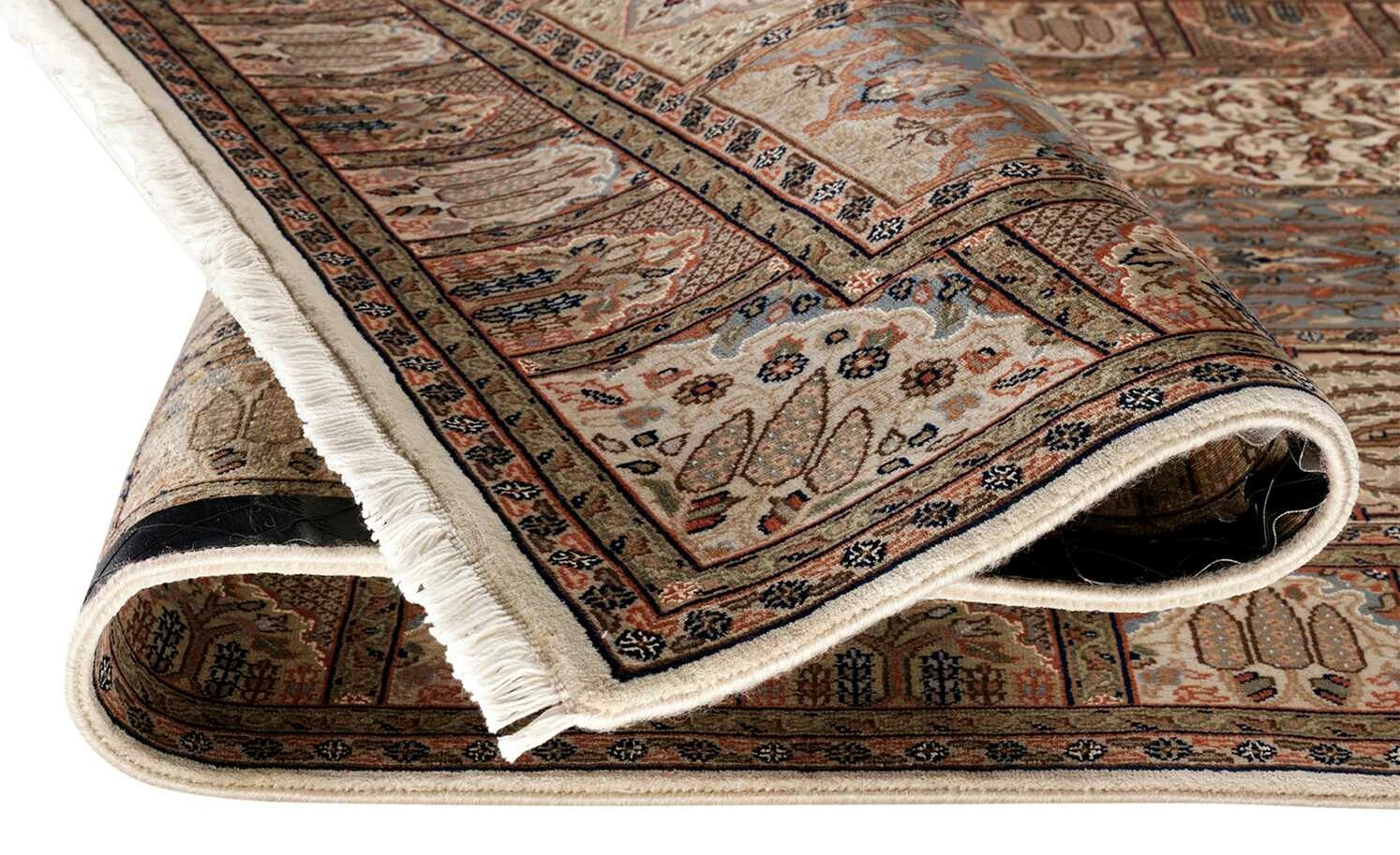 Handgeknüpfter Orientteppich Sonam Bakhtyari | 90x160 cm Creme / Braun – Bild 4