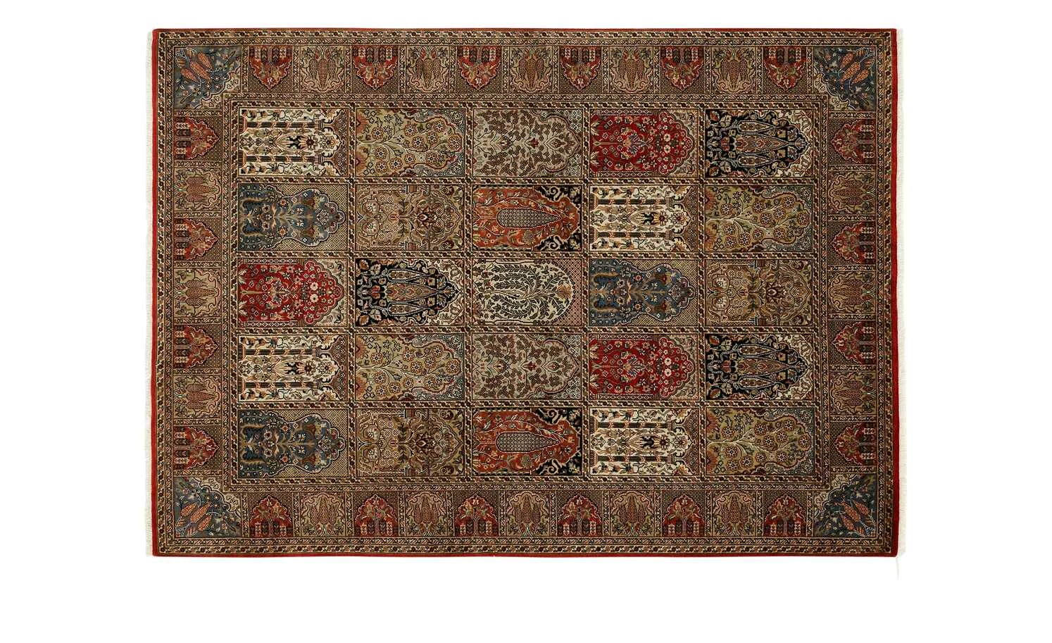 Handgeknüpfter Orientteppich Sonam Bakhtyari | 60x90 cm Rot / Braun – Bild 3