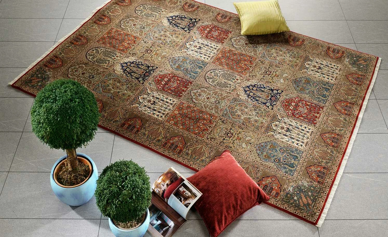 Handgeknüpfter Orientteppich Sonam Bakhtyari | 200x300 cm Rot / Braun – Bild 2