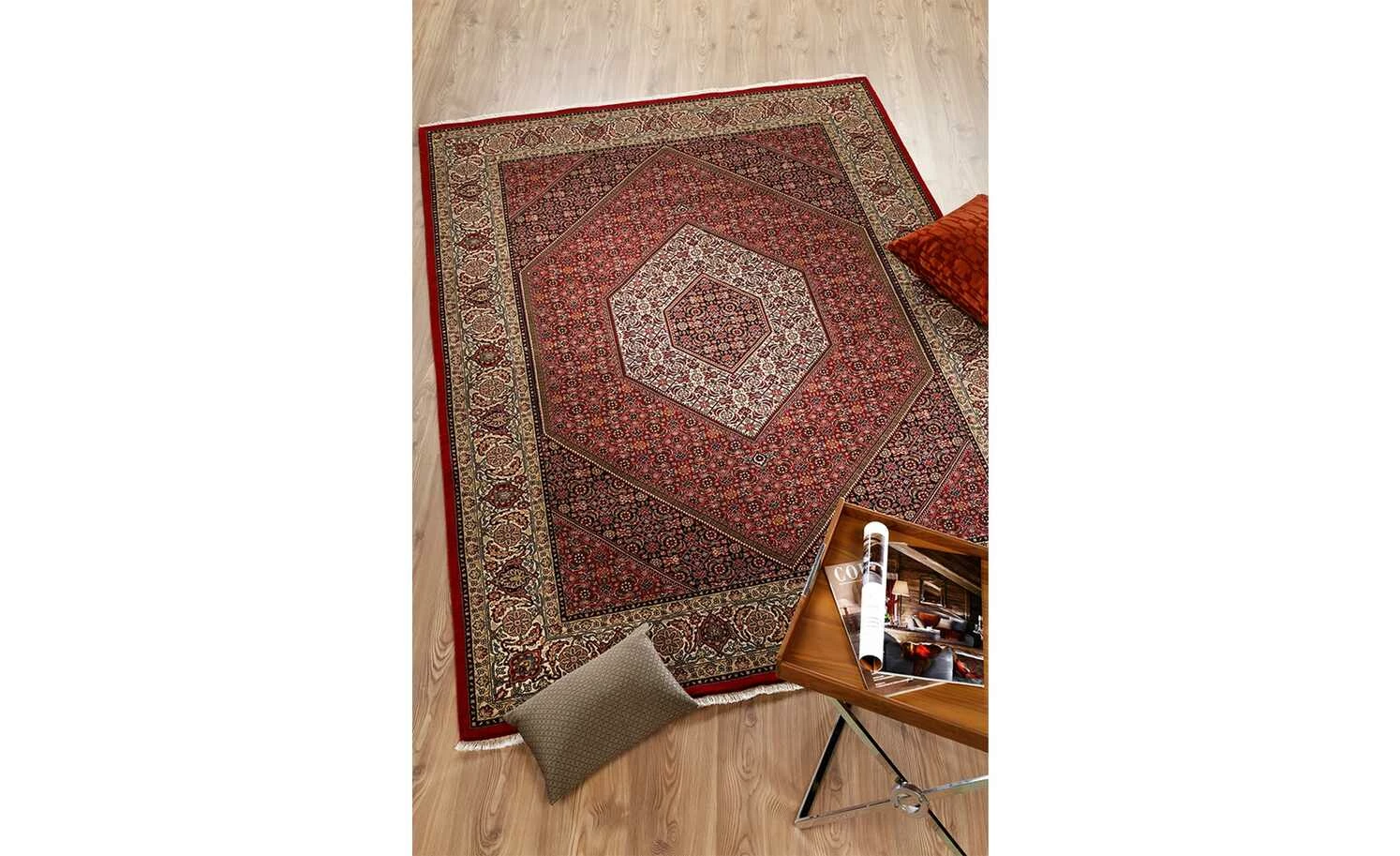 Handgeknüpfter Kurzflorteppich Kamaro Bidjar | 60x90 cm