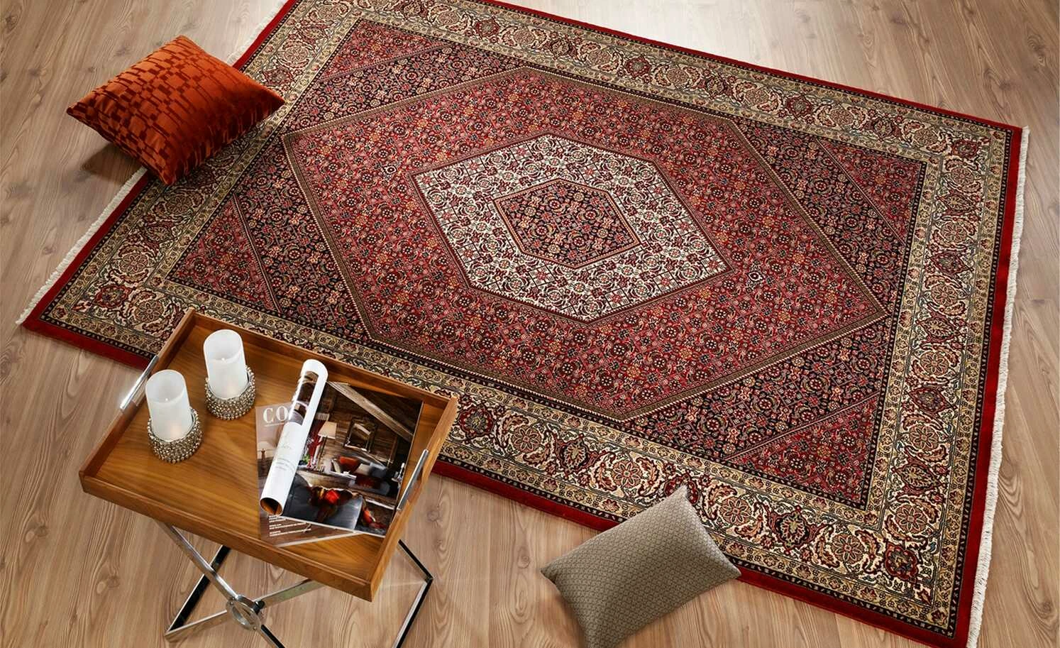 Handgeknüpfter Kurzflorteppich Kamaro Bidjar | 170x240 cm – Bild 2