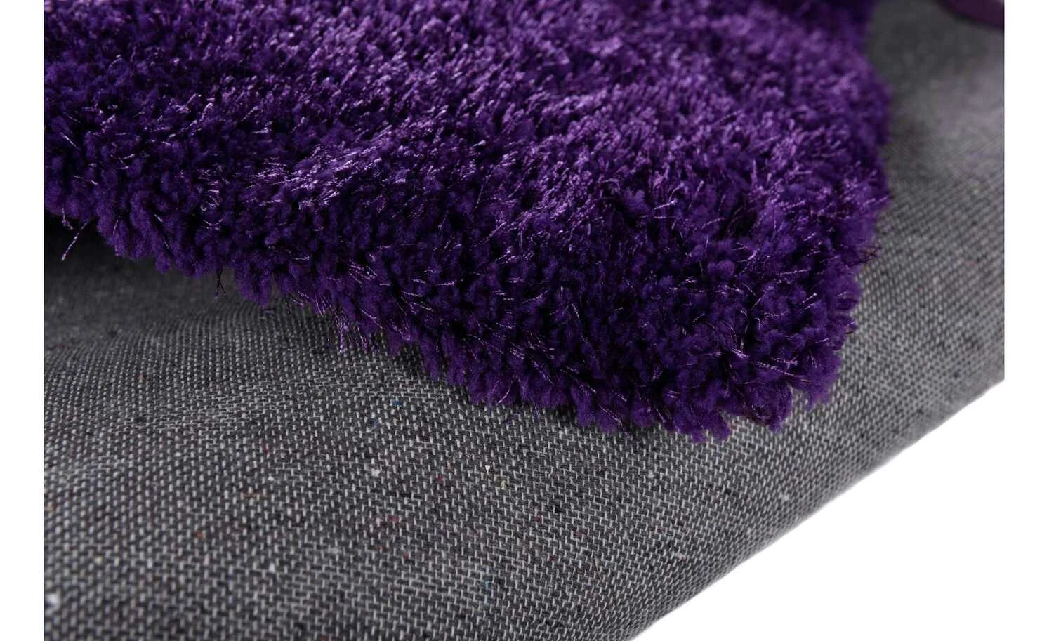 Tom Tailor Hochflor-Teppich Soft uni | Purple 65x135 cm – Bild 5