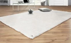 Tom Tailor Hochflor-Teppich Soft uni | Weiß 85x155 cm