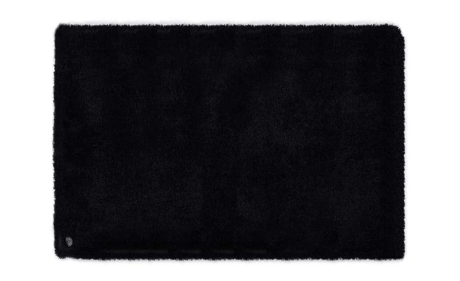 Tom Tailor Handtuft-Teppich Soft uni | Schwarz 65x135 cm – Bild 2