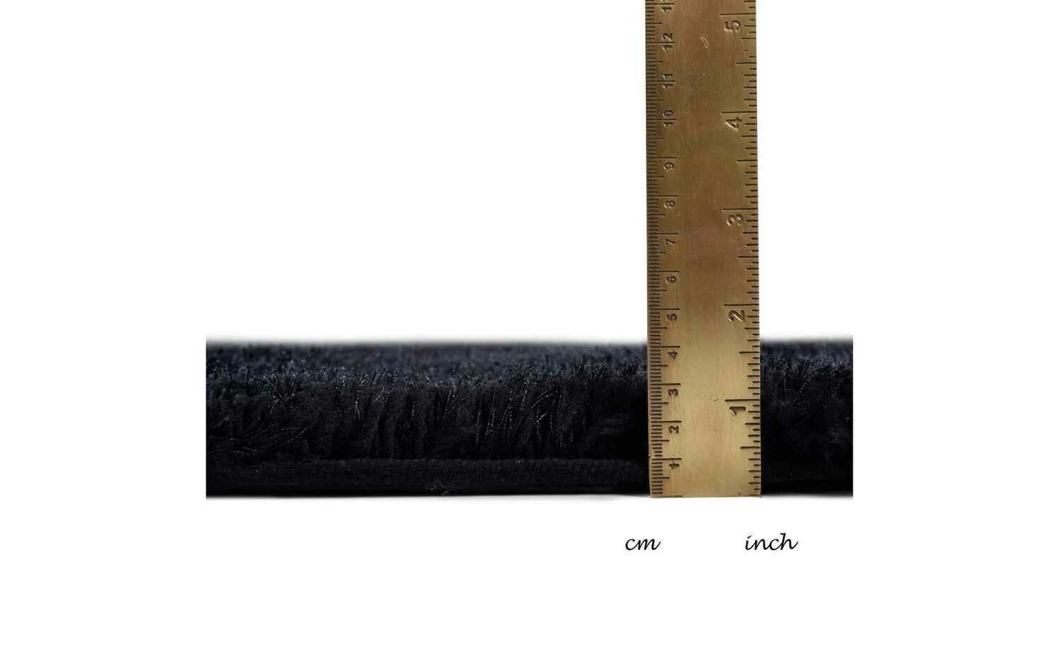 Tom Tailor Handtuft-Teppich Soft uni | Schwarz 85x155 cm – Bild 6
