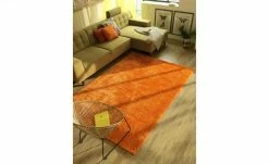 Tom Tailor Handtuft-Teppich Soft uni | Orange 65x135 cm