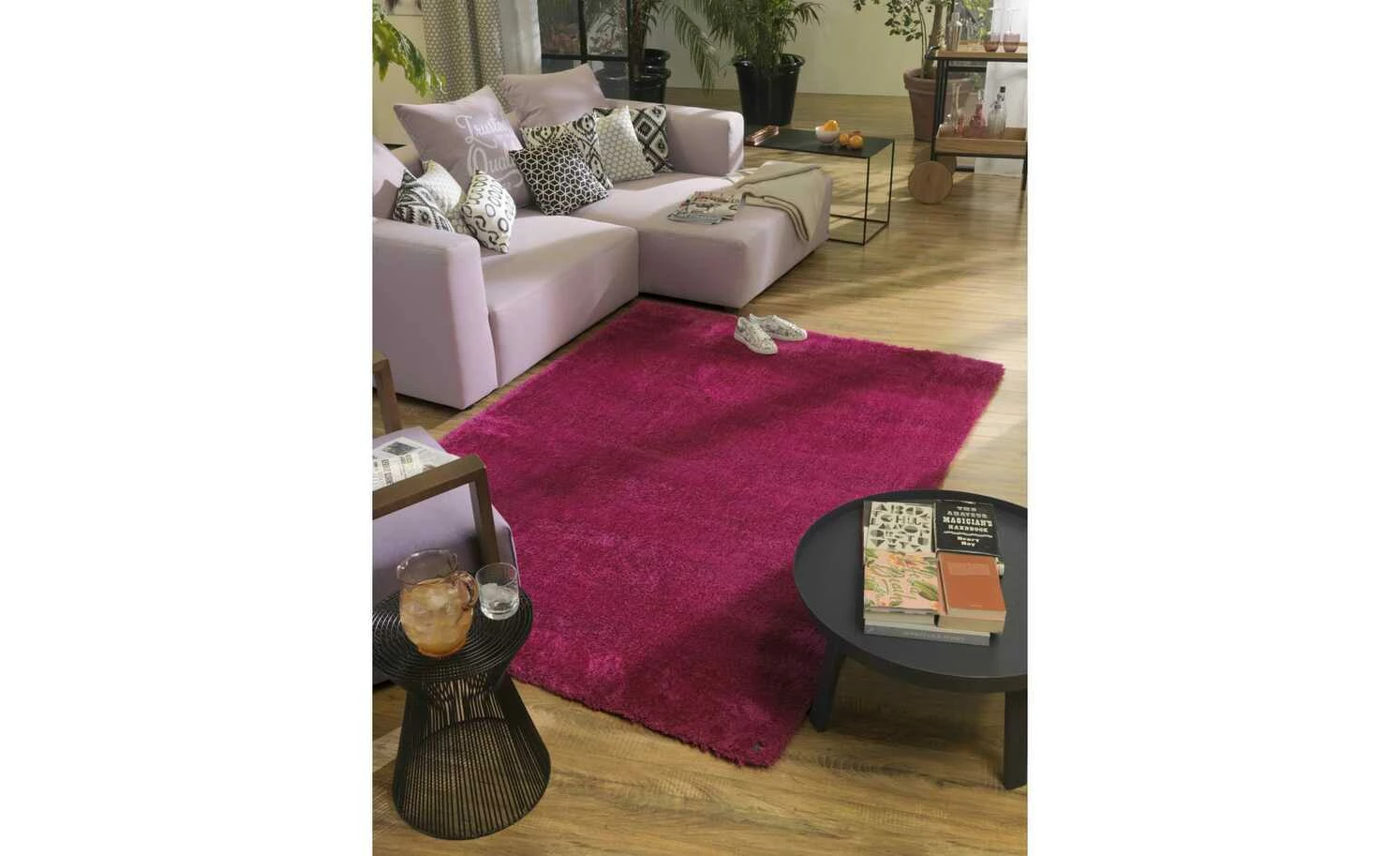 Tom Tailor Teppich | 4|cm 190|cm Pink 190x290 cm rechteckig