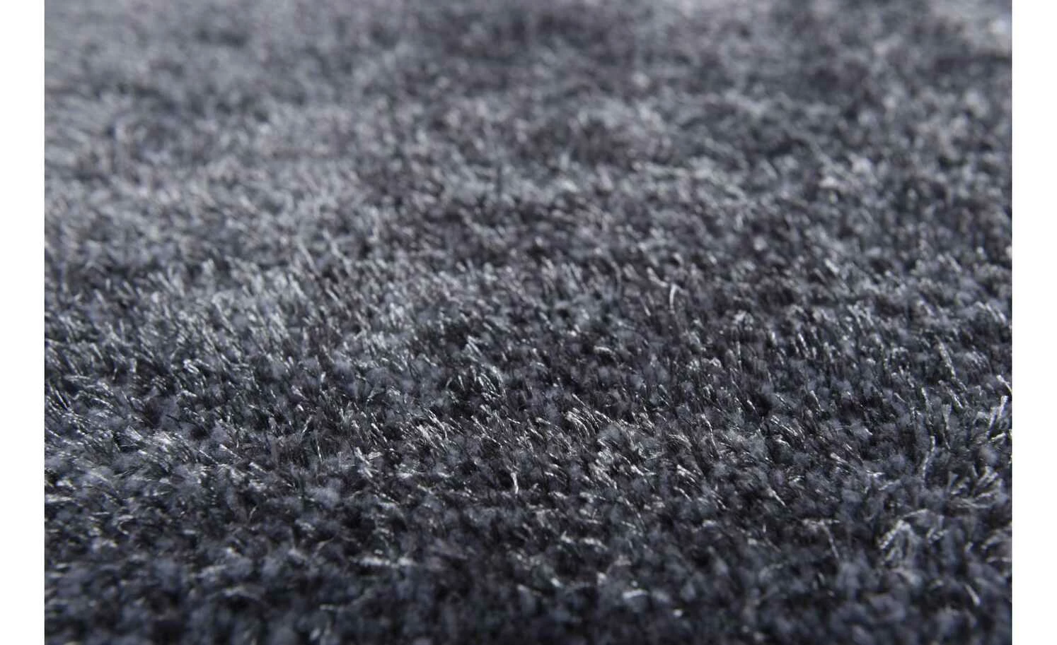 Tom Tailor Handtuft-Teppich Soft uni | Anthrazit 65x135 cm – Bild 3