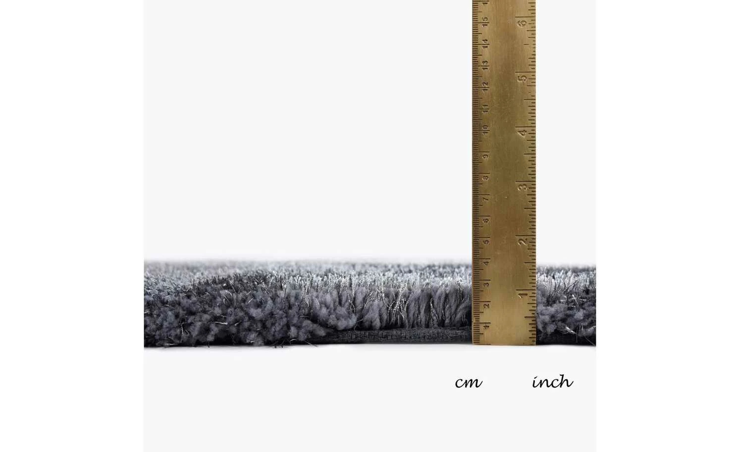 Tom Tailor Handtuft-Teppich Soft uni | Anthrazit 160x230 cm – Bild 3